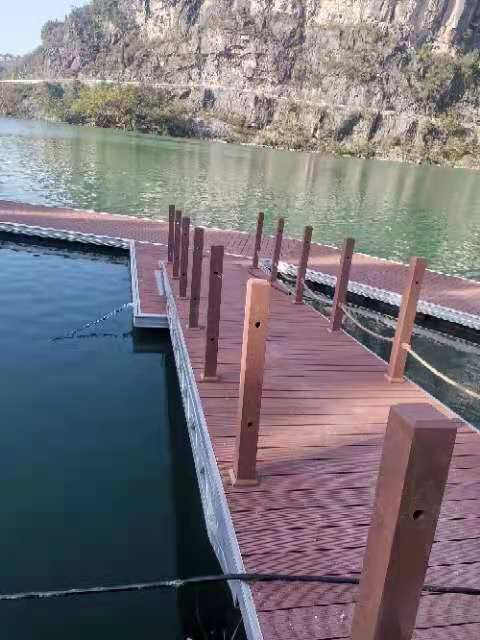 Ecological wooden plank road